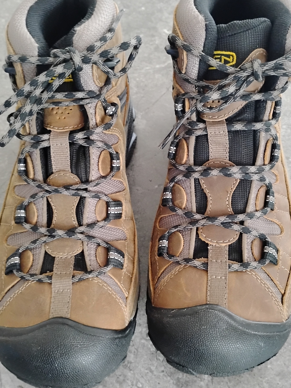 KEEN Men’s 8 Brown Waterproof Hiking Boots - Like New - Free Shipping - Picture 7 of 16
